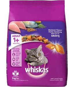 Whiskas Adult Cat Food Mackerel 3kg