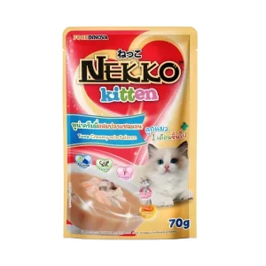 Nekko Kitten Pouch Tuna Creamy Mix Salmon 70g